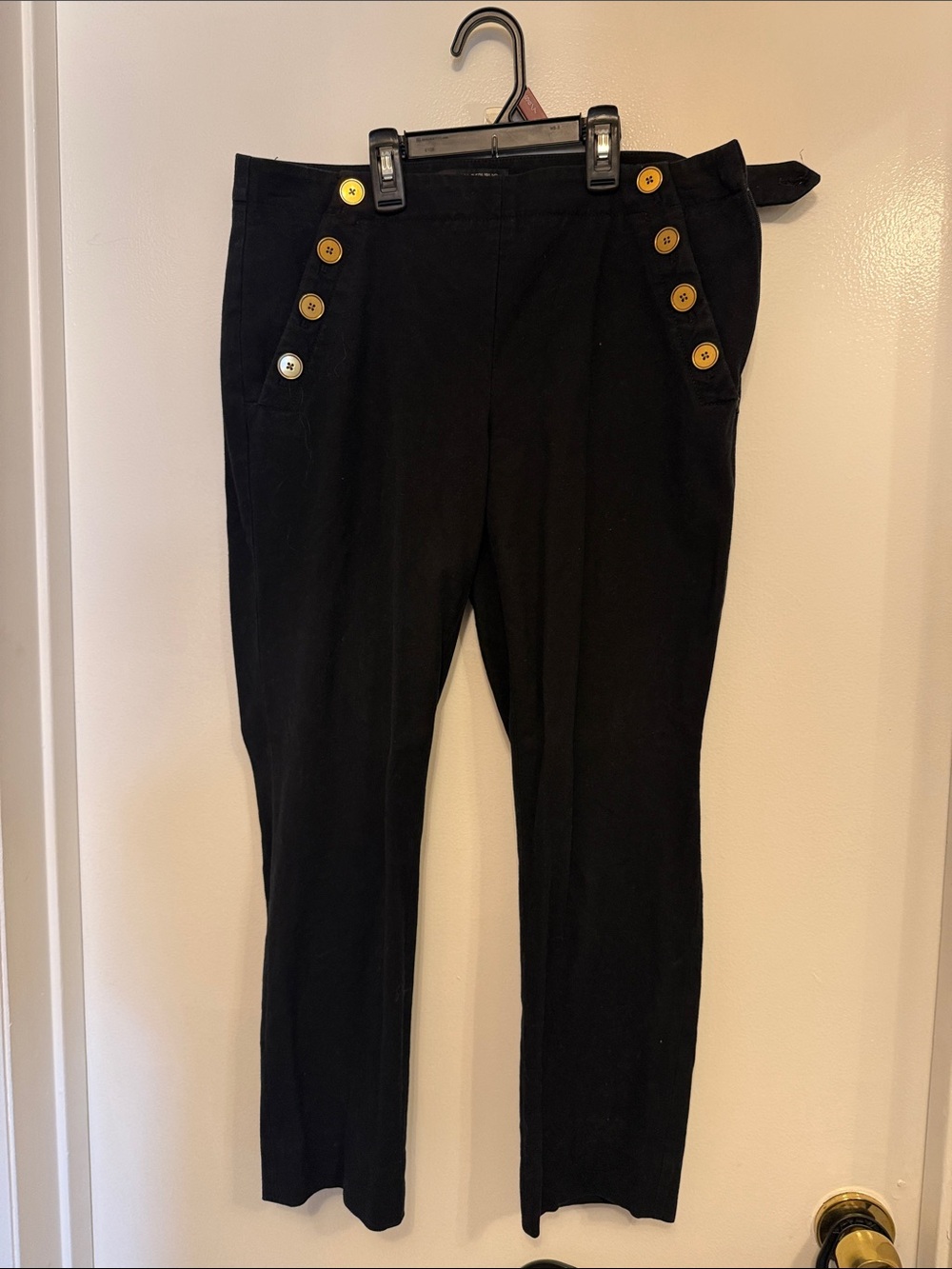 Banana Republic Sloan Black Pants with Branded Waist Label
